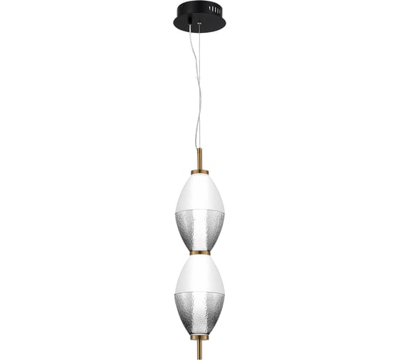 Светильник подвесной ST LUCE черный/белый, дымчатый LED 1*16W 3000K SL6130.403.15 1