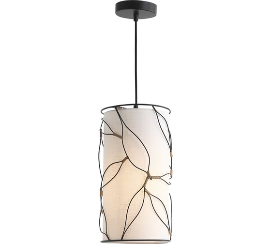 Светильник подвесной ST LUCE черный/бежевый E27 1*60W SL6228.403.01 1