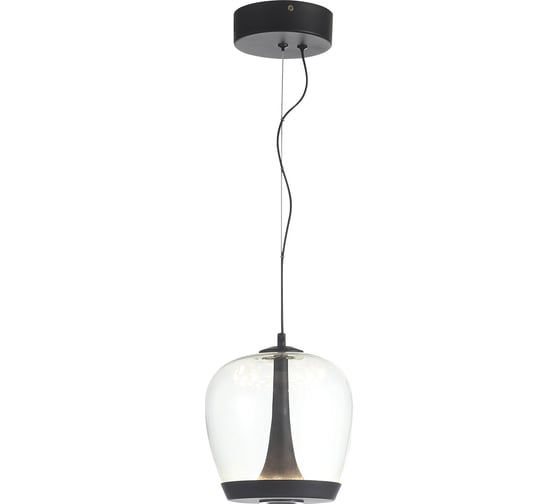 Светильник подвесной ST LUCE черный/прозрачный, черный LED 1*17W 3000K SL6014.423.01 1