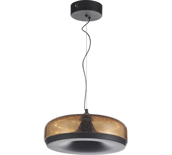 Светильник подвесной ST LUCE черный/коричневый, с пузырьками LED 1*42W 3000K SL6014.603.01 1