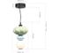 Светильник подвесной ST-Luce черный/зелёный, синий, опаловый LED 1х8W 3000K ST luce SL6134.403.01 4