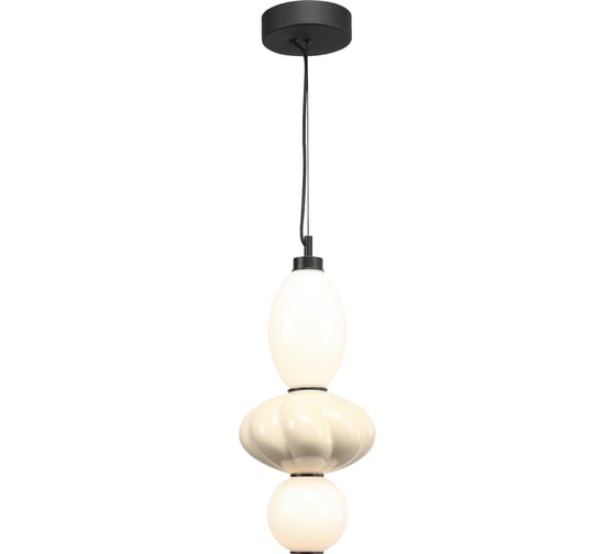 Светильник подвесной ST LUCE черный/желтый, опаловый LED 1*18W 3000K SL6134.413.01 1