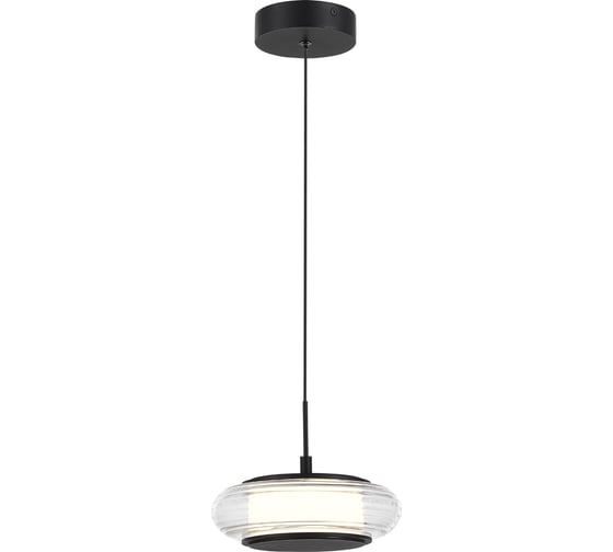 Светильник подвесной ST LUCE черный/прозрачный LED 1*7W 3000K SL6239.403.01 1