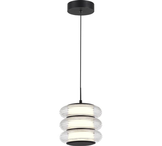 Светильник подвесной ST LUCE черный/прозрачный LED 1*16W 3000K SL6239.403.03 1