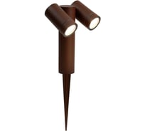 Садово-парковый светильник General Lighting Systems Люмикс GPF-2MR16-GU10-R-IP65 коричневый 662439