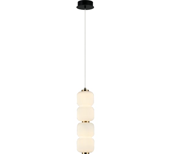 Люстра Росток MDM-8326/2 W BK черный 12W LED 3000K d98 h1380, HAO24 988385831 1