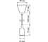 Пластиковый патрон TDM Е27 с подвесом 1 м, черный SQ0335-0062 9