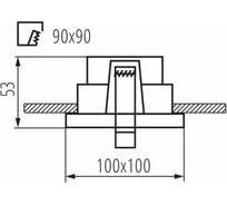 Точечный мебельный светильник kanlux gavi ct 2116b c 811