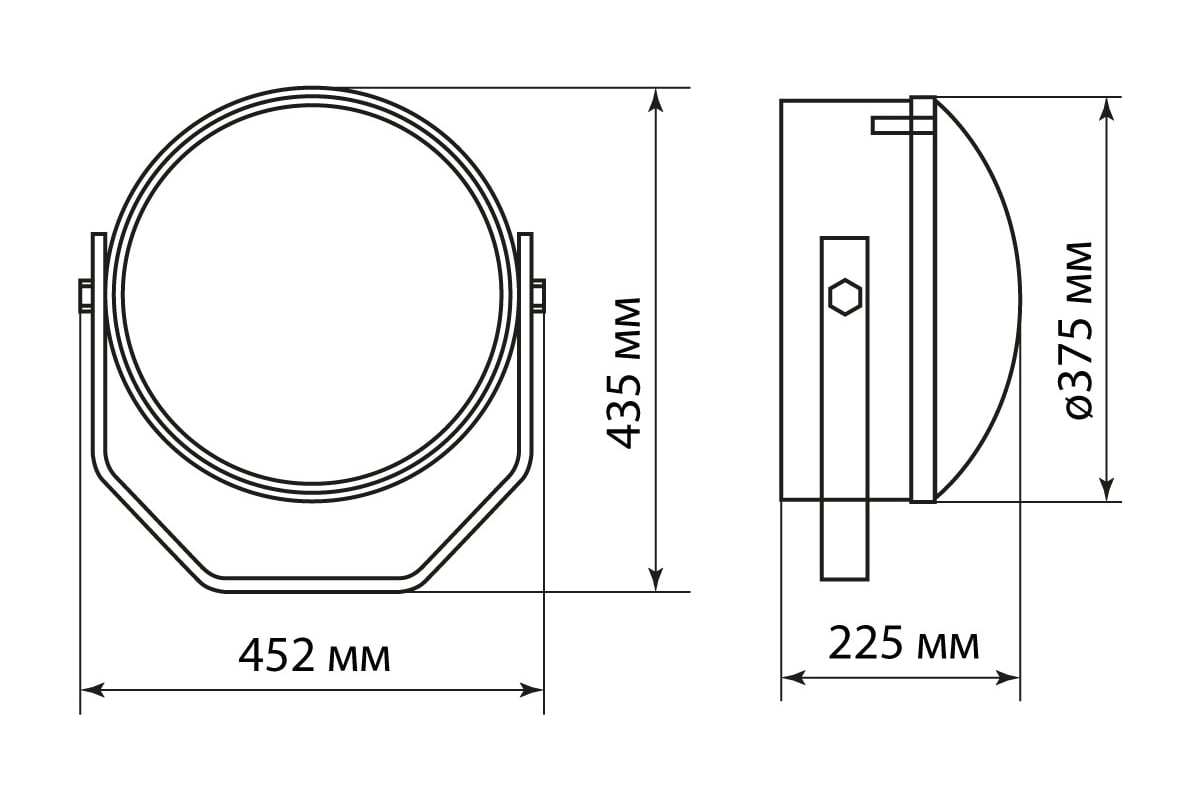 Прожектор TDM ПЗМ-35 500 Вт IP23 Е40 УХЛ1 SQ0317-0002