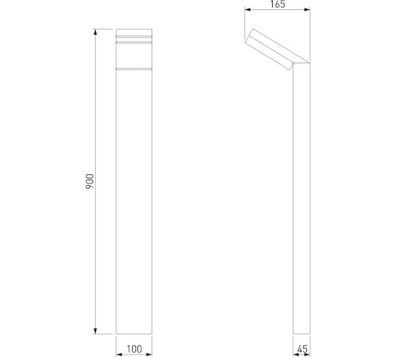 Уличный ландшафтный светильник Elektrostandard 1542 TECHNO LED Серый a053949