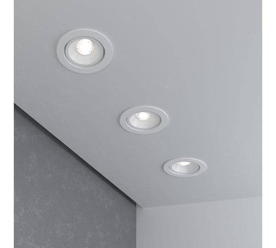 Встраиваемый светильник Elektrostandard 15267 LED 7W 4200K WH WH белый белый a055721