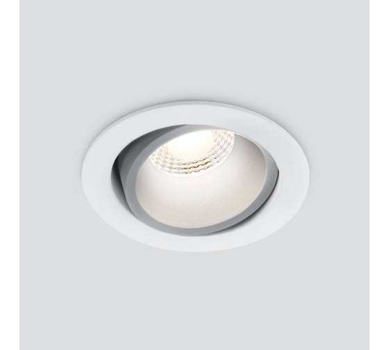 Встраиваемый светильник Elektrostandard 15267 LED 7W 4200K WH SL белый серебро a055723