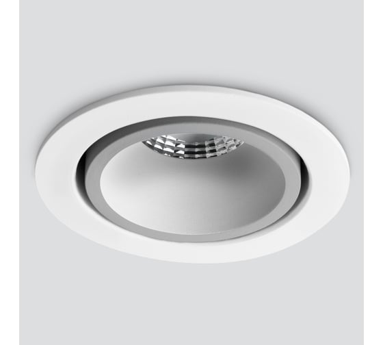 Встраиваемый светильник Elektrostandard 15267 LED 7W 4200K WH SL белый серебро a055723