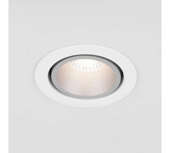 Встраиваемый светильник Elektrostandard 15267 LED 7W 4200K WH SL белый серебро a055723