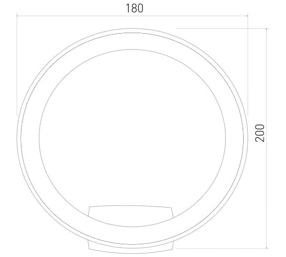 Садово-парковый светильник со светодиодами Elektrostandard 1710 TECHNO LED Ring белый a054931