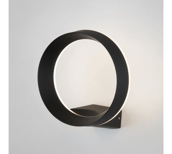 Садово-парковый светильник со светодиодами Elektrostandard 1710 TECHNO LED Ring чёрный a054933