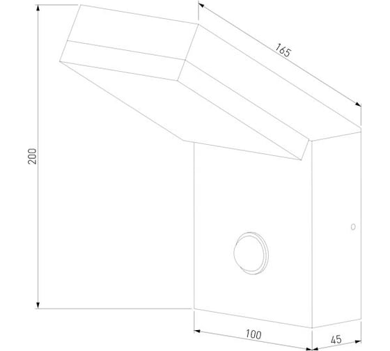Садово-парковый светильник Elektrostandard 1541 TECHNO LED с датчиком движения серый a053947