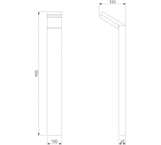 Садово-парковый светильник со светодиодами Elektrostandard 1542 TECHNO LED чёрный a053948