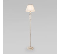 Напольный светильник Eurosvet 10073 1 белый с золотом прозрачный хрусталь Strotskis 00000079086 18059419