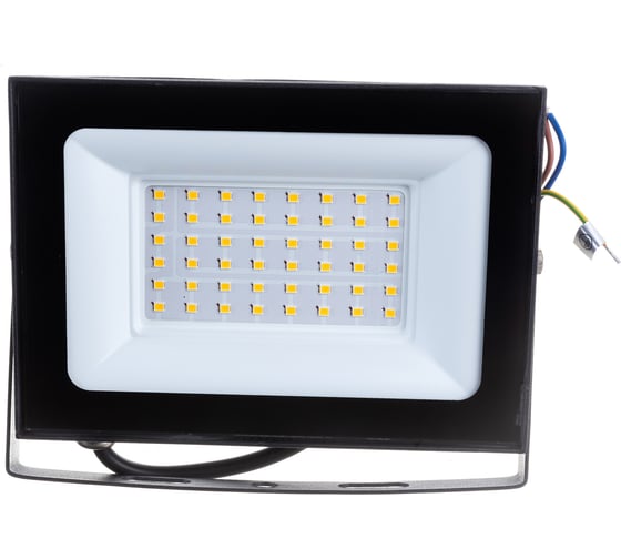 Светодиодный прожектор Uniel 50W 3000K IP65 200-250В BLACK ULF-F21 UL-00007733