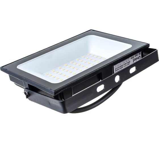 Светодиодный прожектор Uniel 50W 4000K IP65 200-250В BLACK ULF-F21 UL-00007960