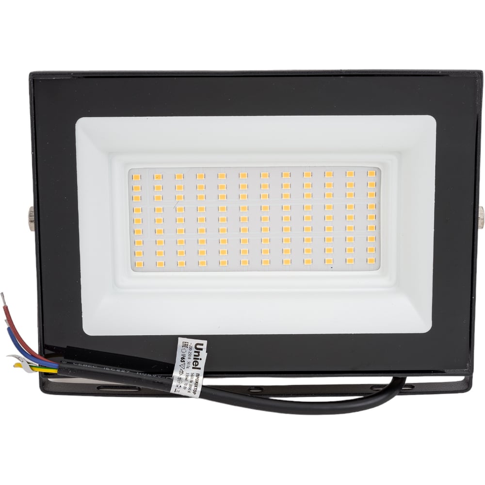 Светодиодный прожектор Uniel 70W 3000K IP65 200-250В BLACK ULF-F21 UL ...