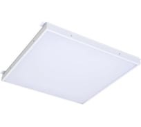 Универсальный офисный светодиодный светильник Ledcraft Грильято 60 Вт IP54 580x580x48 мм 6000К Опал 1619540004