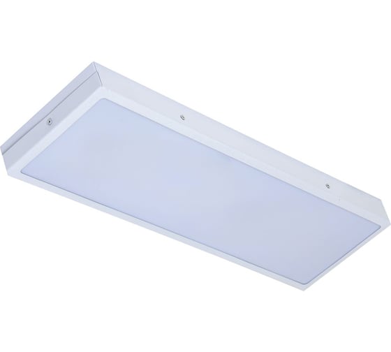 Универсальный офисный светодиодный светильник Ledcraft 20 Вт IP54 595x180x48 мм 4000К Опал 1619520034 1