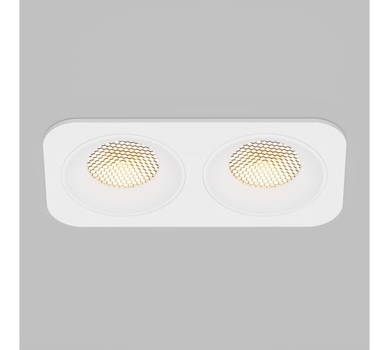 Светильник встраиваемый светодиодный Elektrostandard двойной Tetro IP44 3000К 15277/LED белый a071314 1