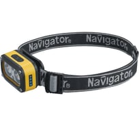 Фонарь 95 628 NPT-H43-ACCU налоб 1LEDx3Вт,1LEDx3Вт,5реж,Li-ion0.5Ач Navigator 95628