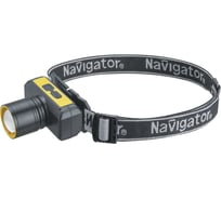 Фонарь Navigator 95 556 NPT-H41-ACCU налобный, 1LEDx10Вт, 4режима, Li-ion 1.2Ач 95556