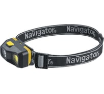 Фонарь Navigator 95 553 NPT-H39-ACCU налобный, XPE LEDx3Вт+COBx3Вт, 5 режимов, Li-ion 0.5Ач 95553