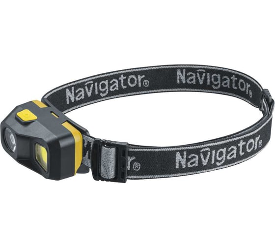 Фонарь Navigator 95 553 NPT-H39-ACCU налобный, XPE LEDx3Вт+COBx3Вт, 5 режимов, Li-ion 0.5Ач 95553 1
