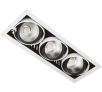 Точечный встраиваемый светодиодный светильник Ambrella Light TECHNO SPOT T813 BK/CH 3*12W 4200K