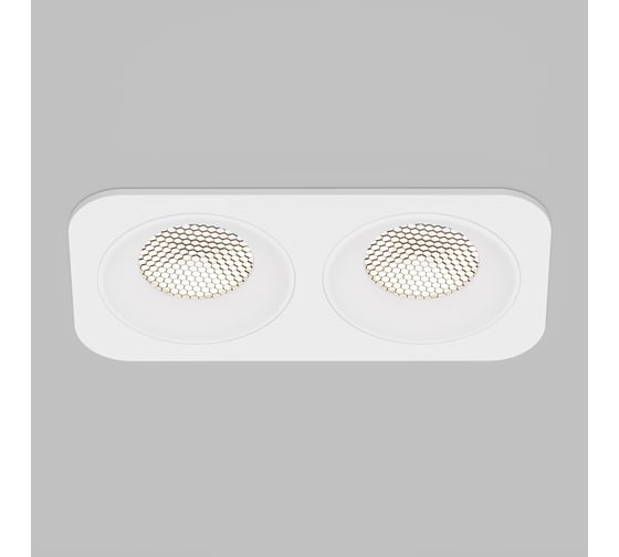 Светильник встраиваемый светодиодный двойной Tetro IP44 4000К 15277/LED белый Elektrostandard a071315 1