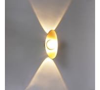 Уличный настенный светодиодный светильник ReLuce 86868-9.2-001JH LED7W BK+GD