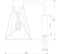 Настенный светильник Eurosvet 70107 1 черный a044746