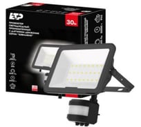 Светодиодный прожектор с датчиком движения ЕТР Submarine 30 Вт 5000К 100 lm/W IP65 IK06 37116