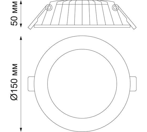 Встраиваемый светодиодный светильник NOVOTECH LED 12W GESSO 358806