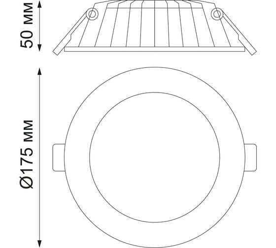 Встраиваемый светодиодный светильник NOVOTECH LED 20W GESSO 358807