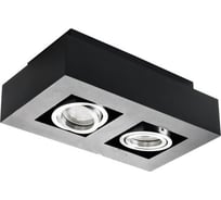 Светильник накладной точечный KANLUX STOBI DLP 250-B 2хGU10 квадратный 26832