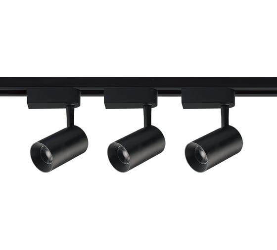 Светодиодный трековый однофазный светильник Volpe 8W/4200К/K BLACK SET31 комплект ULB-Q291 UL-00006778 1
