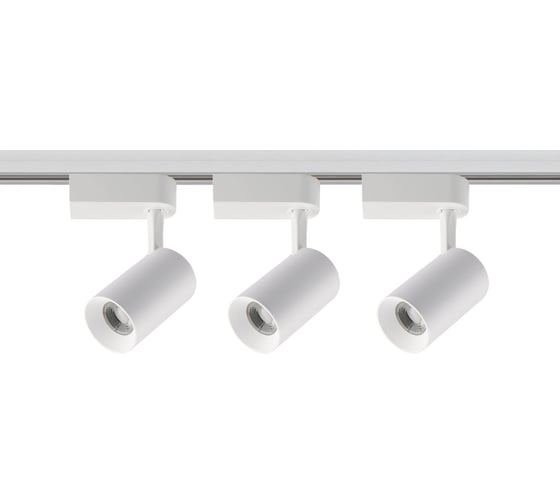 Светодиодный трековый однофазный светильник Volpe 8W/4200К/K WHITE SET31 комплект ULB-Q291 UL-00006779 1
