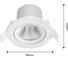 Встраиваемый светильник Philips SPARKLE SL261 RD 070 5.5W 27K BK REF 3PK 929004115231 6