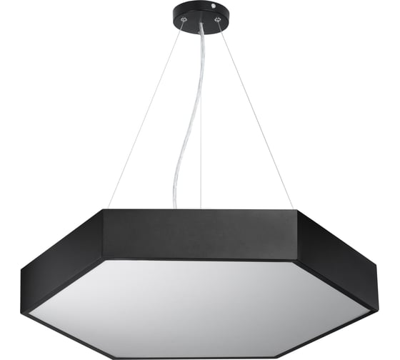 Светильник ЭРА светодиод Geometria Hexagon SPO-121-B-40K-038 38Вт 4000К 4000Лм черный Б0050551