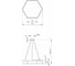 Светильник ЭРА светодиод Geometria Hexagon SPO-121-B-40K-038 38Вт 4000К 4000Лм черный Б0050551 8