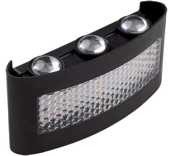 Светильник светодиодный настенный Jazzway PWL-81170 6Вт+4Вт 900лм 3000K BL черный 230В IP54 5068711 1