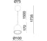 Подвесной светильник Italline DE-314 black 7