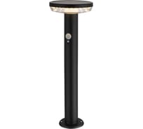 Светильник садовый уличный на солнечных батареях Musashi датчик света и движения, 5В (черный) GL-S110BK