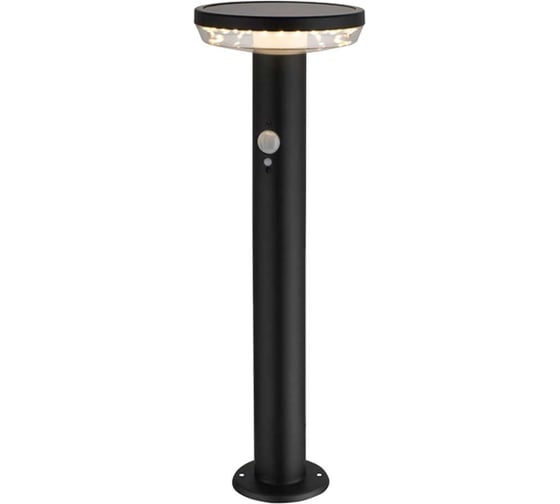 Светильник садовый уличный на солнечных батареях Musashi датчик света и движения, 5В (черный) GL-S110BK 1